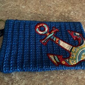 Vera Bradley seashore marina paisley zip pouch brand new never used